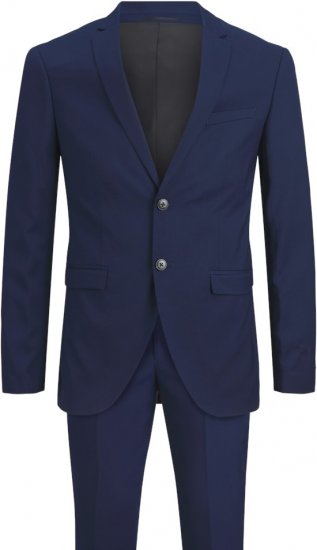 Jack & Jones FRANCO Suit Medieval Blue - Obleke - Velike številke oblek za moške