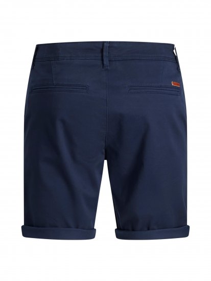 Jack & Jones JPSTBOWIE Chino Shorts Navy Blazer - Kratke hlače - Moške Kratke Hlače za Močnejše Postave