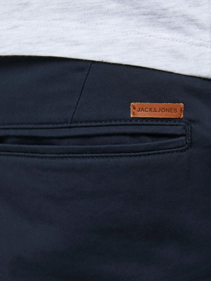 Jack & Jones JPSTBOWIE Chino Shorts Navy Blazer - Kratke hlače - Moške Kratke Hlače za Močnejše Postave