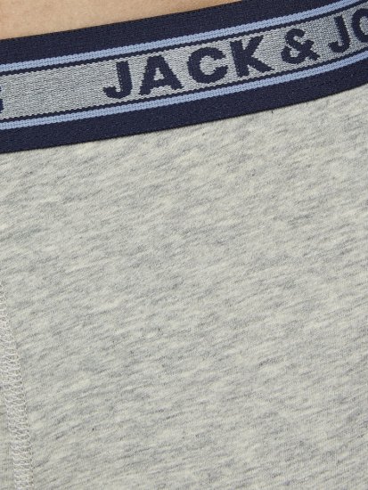 Jack & Jones OLIVER Trunks 5-Pack Dark Grey Melange - Spodnje perilo & kopalne hlače - Moško Spodnje Perilo za močnejše postave