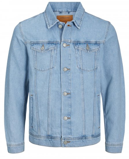 Jack & Jones JJIJEAN Denim jacket Blue Denim - Jakne - Moške bunde za Močnejše Postave