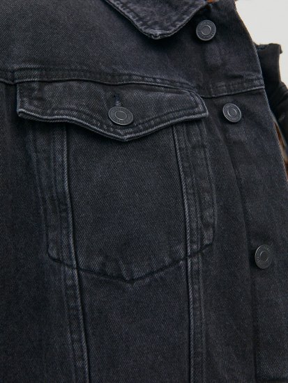 Jack & Jones JJIJEAN Denim Jacket Black Denim - Jakne - Moške bunde za Močnejše Postave