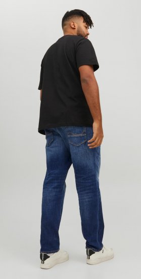 Jack & Jones GLENN FOX GE 348 Jeans Blue Denim - Kavbojke & hlače - Moške Kavbojke in Hlače za Močnejše Postave