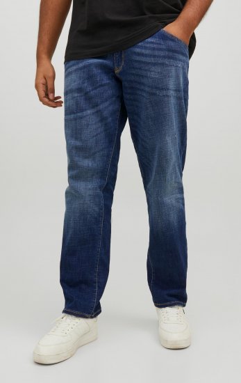 Jack & Jones GLENN FOX GE 348 Jeans Blue Denim - Kavbojke & hlače - Moške Kavbojke in Hlače za Močnejše Postave