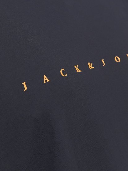 Jack & Jones STAR T-Shirt Dark Navy - Kratke Majice - Moške kratke majice za močnejše postave