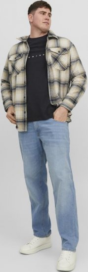 Jack & Jones STAR T-Shirt Black - Kratke Majice - Moške kratke majice za močnejše postave