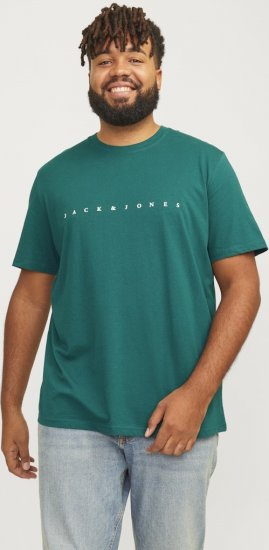 Jack & Jones STAR T-Shirt Deep Teal - Kratke Majice - Moške kratke majice za močnejše postave