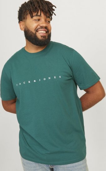 Jack & Jones STAR T-Shirt Deep Teal - Kratke Majice - Moške kratke majice za močnejše postave