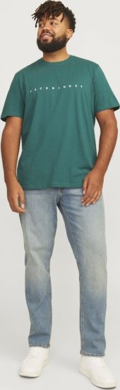 Jack & Jones STAR T-Shirt Deep Teal - Kratke Majice - Moške kratke majice za močnejše postave
