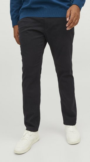 Jack & Jones Marco Dave Chinos Black - Kavbojke & hlače - Moške Kavbojke in Hlače za Močnejše Postave
