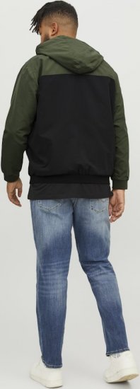 Jack & Jones RUSH Bomber Jacket with Hood Green - Jakne - Moške bunde za Močnejše Postave