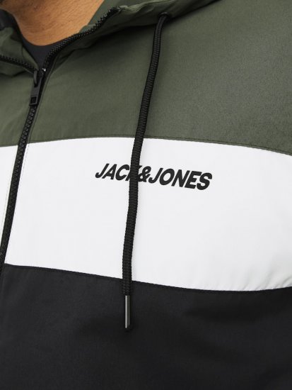 Jack & Jones RUSH Bomber Jacket with Hood Green - Jakne - Moške bunde za Močnejše Postave