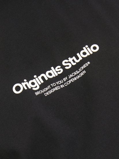 Jack & Jones ESTERBRO T-Shirt Black - Kratke Majice - Moške kratke majice za močnejše postave