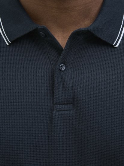 Jack & Jones AUSTIN PLAY Polo Dark Blue - Polo majice - Moške Polo Majice za Močnejše Postave
