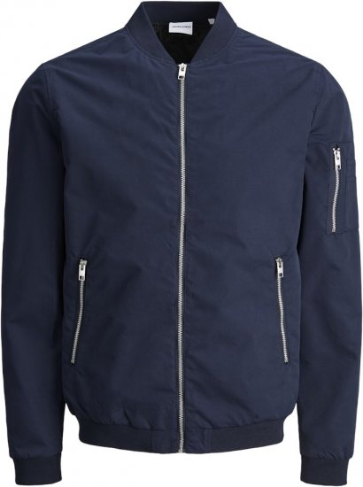Jack & Jones RUSH Bomber Jacket Navy Blazer - Jakne - Moške bunde za Močnejše Postave