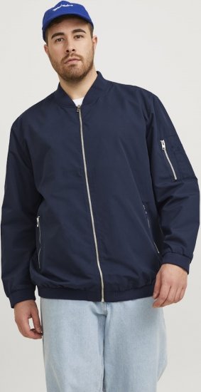 Jack & Jones RUSH Bomber Jacket Navy Blazer - Jakne - Moške bunde za Močnejše Postave