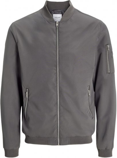 Jack & Jones RUSH Bomber Jacket Grey - Jakne - Moške bunde za Močnejše Postave