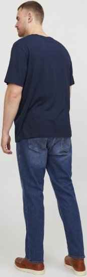 Jack & Jones CORP Logo T-Shirt Navy Blazer - Kratke Majice - Moške kratke majice za močnejše postave
