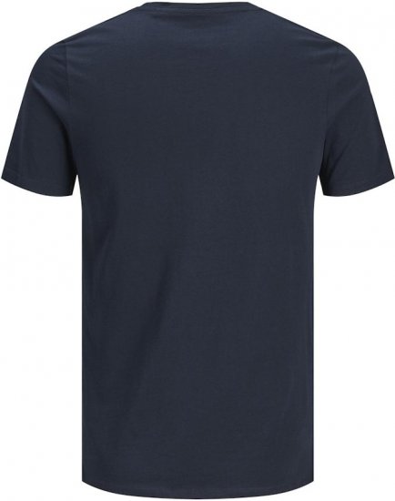 Jack & Jones CORP Logo T-Shirt Navy Blazer - Kratke Majice - Moške kratke majice za močnejše postave