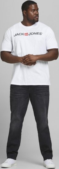Jack & Jones JJECORP LOGO T-Shirt White - Kratke Majice - Moške kratke majice za močnejše postave