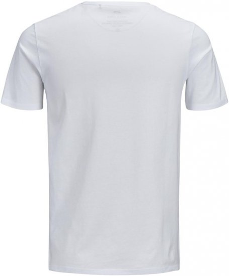 Jack & Jones JJECORP LOGO T-Shirt White - Kratke Majice - Moške kratke majice za močnejše postave