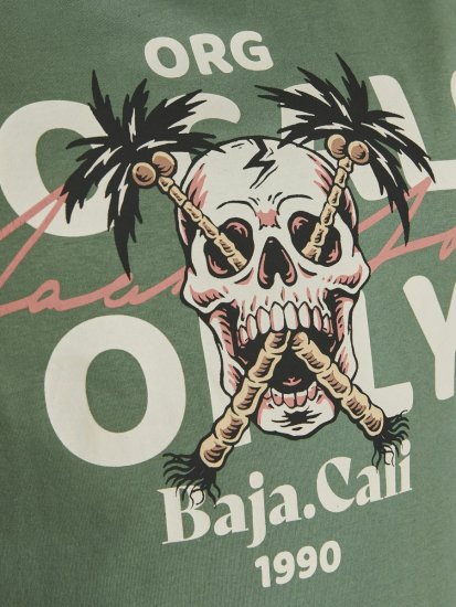 Jack & Jones Summerskull T-Shirt Sea Spray - Kratke Majice - Moške kratke majice za močnejše postave