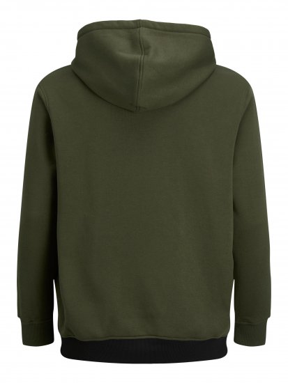 Jack & Jones JJEURBAN BLOCKING SWEAT Forest Green - Puloverji & jopice - Moški Puloverji & Jopice za Močnejše Postave