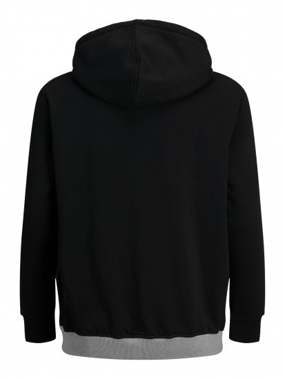 Jack & Jones JJEURBAN BLOCKING SWEAT Black - Puloverji & jopice - Moški Puloverji & Jopice za Močnejše Postave