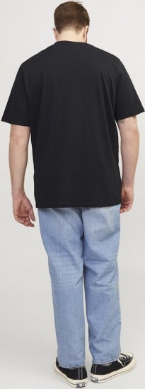 Jack & Jones Corp Logo Crew Neck T-Shirt Black - Kratke Majice - Moške kratke majice za močnejše postave