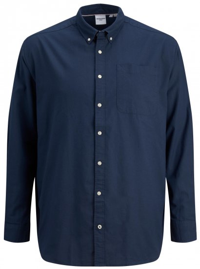 Jack & Jones OXFORD LS Shirt Navy Blazer - Srajce - Moške srajce za Močnejše Postave