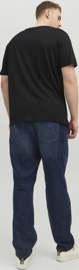 Jack & Jones CORP Logo T-Shirt Black/PLAY 4 - Kratke Majice - Moške kratke majice za močnejše postave