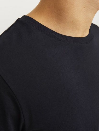 Jack & Jones CORP Logo T-Shirt Black w Small Black Print - Kratke Majice - Moške kratke majice za močnejše postave