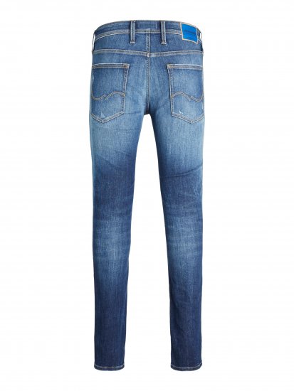 Jack & Jones JJIGLENN JJSEAL Blue Denim Jeans - Kavbojke & hlače - Moške Kavbojke in Hlače za Močnejše Postave