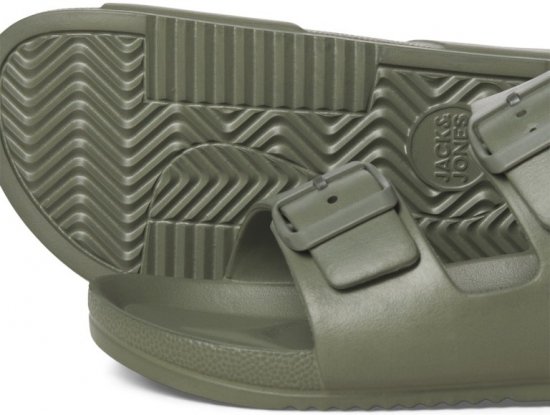 Jack & Jones Croxton Moulded Sandals Khaki - Moški čevlji 40-52 - 