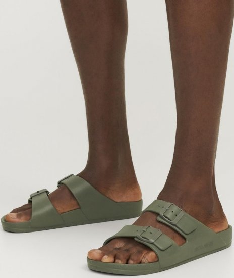 Jack & Jones Croxton Moulded Sandals Khaki - Moški čevlji 40-52 - 