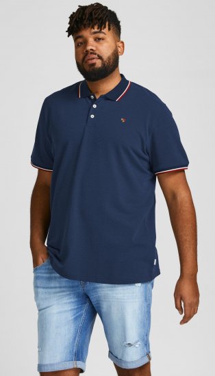 Jack & Jones JPRWINBLU Poloshirt Navy Blazer - Polo majice - Moške Polo Majice za Močnejše Postave