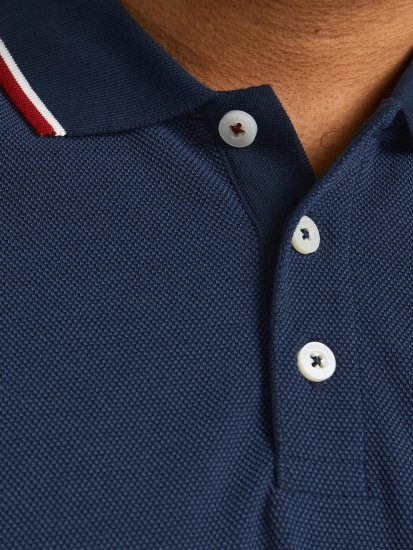 Jack & Jones JPRWINBLU Poloshirt Navy Blazer - Polo majice - Moške Polo Majice za Močnejše Postave