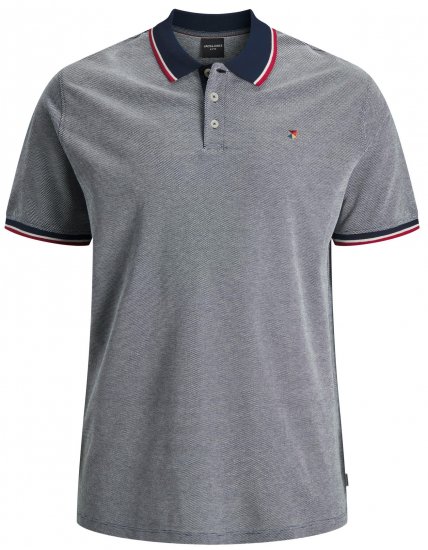 Jack & Jones JPRWINBLU Poloshirt Mood Indigo - Polo majice - Moške Polo Majice za Močnejše Postave