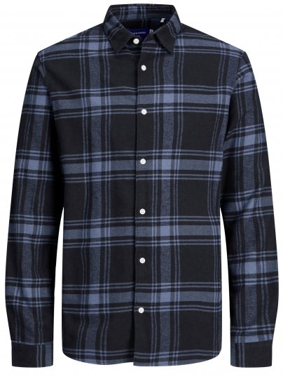 Jack & Jones JORJOSHUA Checked Shirt Navy - Srajce - Moške srajce za Močnejše Postave