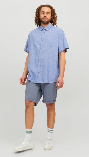 Jack & Jones JORABEL Casual Shirt Ensign Blue - Srajce - Moške srajce za Močnejše Postave