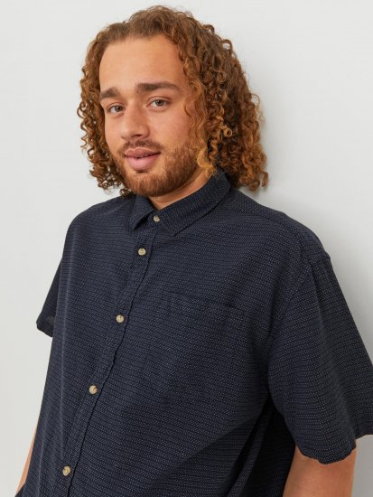 Jack & Jones JORABEL Casual Shirt Navy - Srajce - Moške srajce za Močnejše Postave