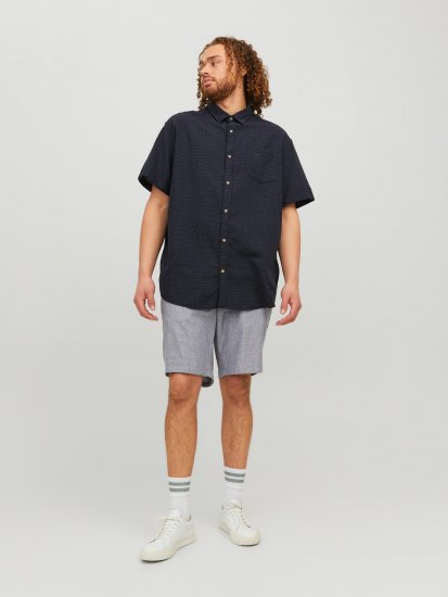 Jack & Jones JORABEL Casual Shirt Navy - Srajce - Moške srajce za Močnejše Postave