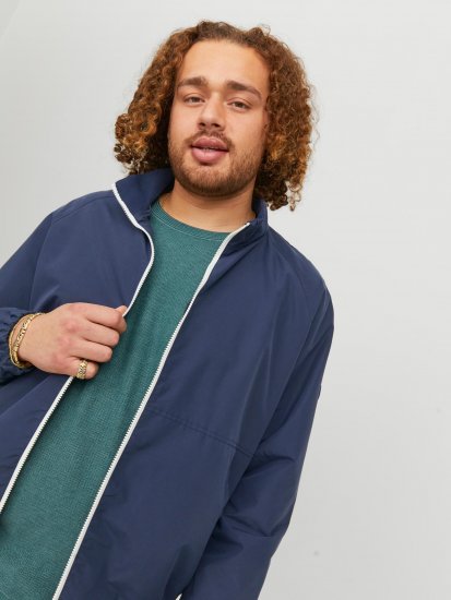 Jack & Jones JORLUKE Light Bomber Jacket Navy - Jakne - Moške bunde za Močnejše Postave