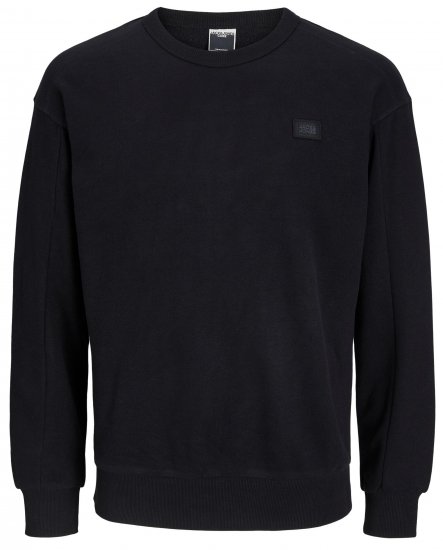 Jack & Jones JCOCLASSICS Crew Neck Sweater Black - Puloverji & jopice - Moški Puloverji & Jopice za Močnejše Postave