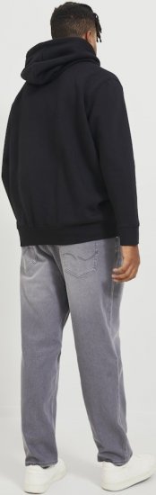 Jack & Jones ESTERBRO Zip Hoodie Black - Puloverji & jopice - Moški Puloverji & Jopice za Močnejše Postave