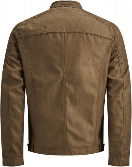 Jack & Jones ROCKY Jacket Brown - Jakne - Moške bunde za Močnejše Postave