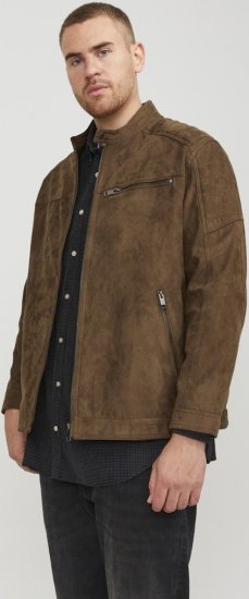 Jack & Jones ROCKY Jacket Brown - Jakne - Moške bunde za Močnejše Postave