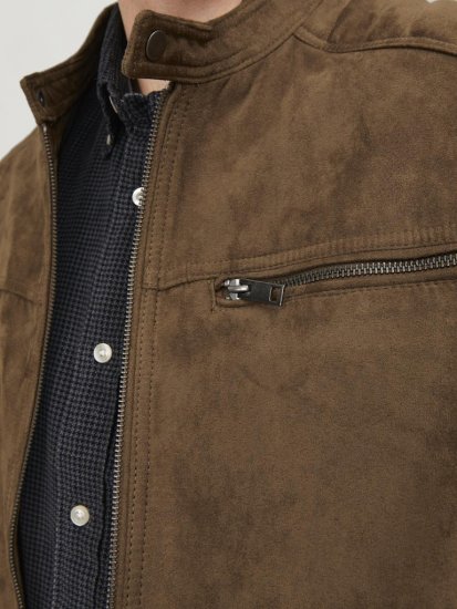 Jack & Jones ROCKY Jacket Brown - Jakne - Moške bunde za Močnejše Postave