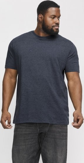 Jack & Jones ORGANIC T-Shirt Navy Blazer/Melange - Kratke Majice - Moške kratke majice za močnejše postave