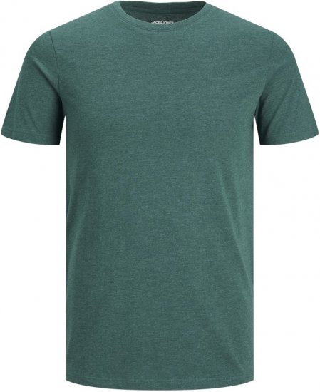 Jack & Jones ORGANIC T-Shirt Green/Melange - Kratke Majice - Moške kratke majice za močnejše postave